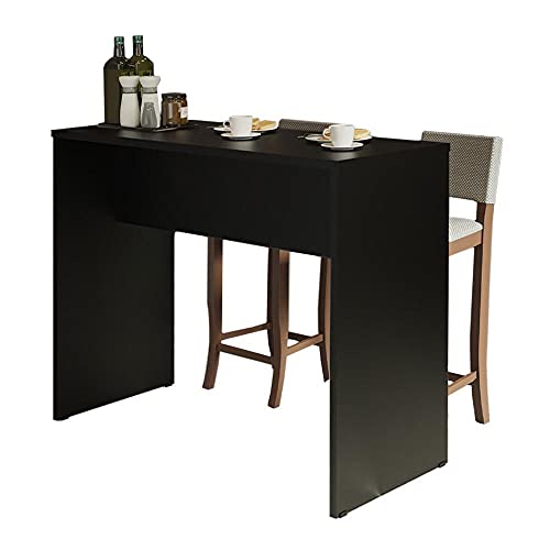 Bancada para Cozinha Reims Madesa 115 cm - Preto
