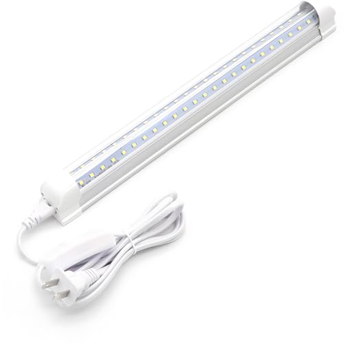 Image of KALINA T8 V-Shape Integrated Single Fixture, 1FT Led Tube Light, 1080lm, 6000k White, 9W, Utility Shop & Under Cabinet Light, Corded Electric with Built-in ON /Off Switch