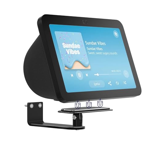 WAWXH1314 Adjustable Wall Mount for Echo Show 8 3rd Gen Easy Installation Magnetic Wall Mount Bracket