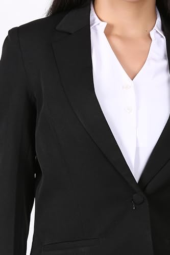 Image of Women's Formal Pant Suit Set | Single Button Blazer with Straight-Leg Trousers | Elegant Workwear for Office & Business Meetings