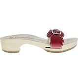  Berkemann / Hamburg-Sandale / B102 / Rot Glattleder/Sohle: Natur/Art: 00102-200 / Unisex Größe 8 UK