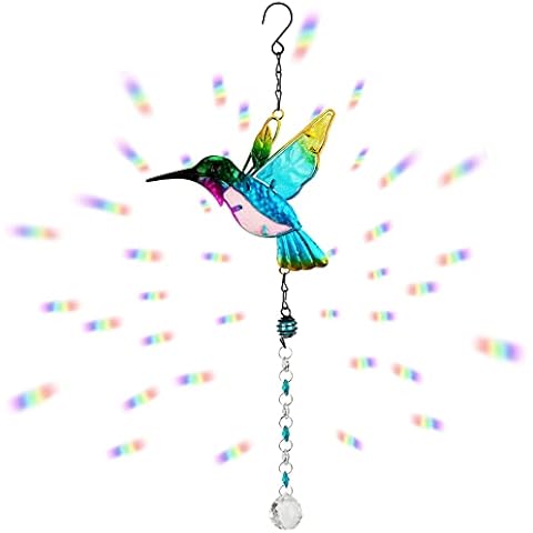 MWOOT Hummingbird Sun Catcher with Crystal Ball Cover
