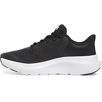 Under Armour Boys' Grade School Charged Rogue 5, Lightweight and Breathable Boys' Trainers, Durable and Comfortable Running Shoes with Charged Cushioning® Midsole,Black / Black / White,6