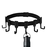 Borde de jardín de Acero – de árbol confiable, Ganchos Resistentes a la Intemperie para Colgar Plantas. Banda de Borde de césped para Senderismo, Viajes Largos y Camping en plinto