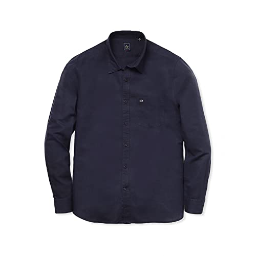 Image of Arrow Solid Slim Fit Mens Casual Shirts - 100% Cotton, Breathable & Comfortable, Full Sleeves Shirt for Men