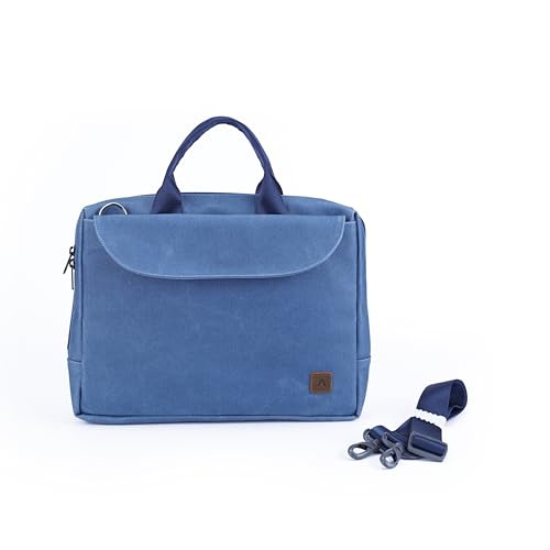 Image of RL compact waterproof coated canvas Laptop messenger bag