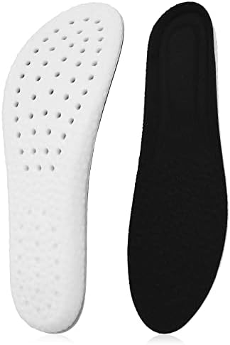 WLLHYF 1 Pairs Memory Foam Shoe Insoles， Shock Absorption Inserts Arch Support Cushioning Sports Insoles Soft Comfortable Replacement Insoles for Men Women Relieve Foot Pain (Women:US 5-10)