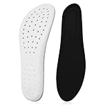 WLLHYF 1 Pairs Memory Foam Shoe Insoles, Cropable Shock Absorption Inserts Arch Support Cushioning Sports Insoles Soft Comfortable Replacement Insoles for Men Women Men: UK 6-11