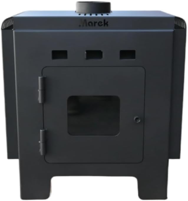 Wood Stove 39,500 BTU/h, Dual Combustion,Heats Up to 1,080 sq. ft., Heavy-Duty Steel
