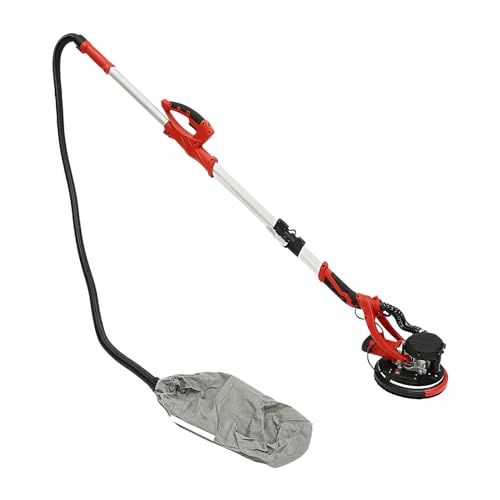 Drywall Sander, 850W Electric Wall Sander with 6 Pcs Sanding Discs, Foldable Wall Sander with LED Light and Dust Bag for Popcorn Ceiling, Drywall, Automatic Dust Removal, 800-1800 RPM