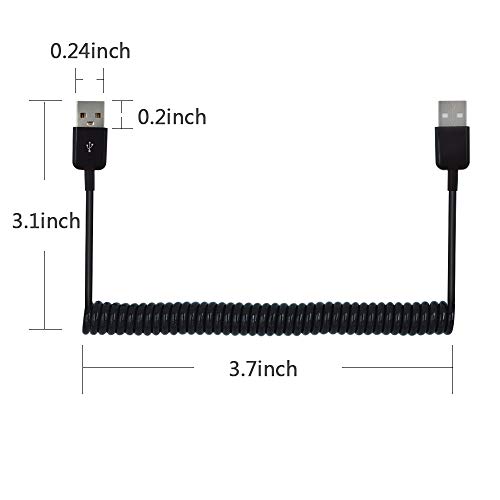 mxtechnic Micro USB Data Cable 90 Degree Left Right Angle Short USB Cable 5.9 inch for Syncing Charging Telphones,GPS,External Hard Drives — view 3