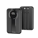 Ya en manzanajugosa.com: Power Bank 20000mah PD22.5W Bateria Externa con Cable USB-C Integrado Carga Rapida Bateria Portatil Cargador Powerbank Batería Portátil Movil Mini Cargadores Portatiles (Negro)
