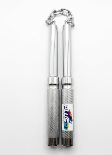 Image of Steel Nunchucks with Chain, Foldable Metal Nunchaku, Martial Arts Training Equipment, Pocket Size