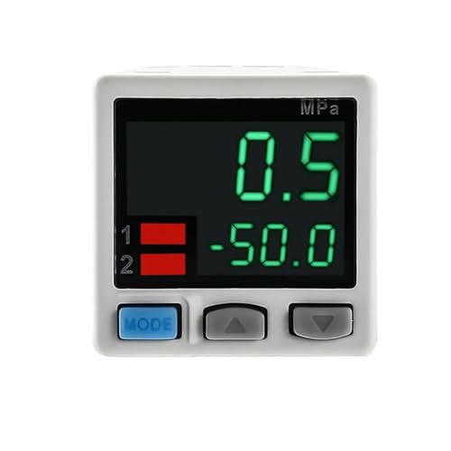 Sensor de presión digital DP101 PNP de dos vías para vacío neumático con conector M5 4