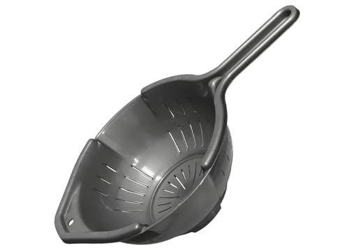 VR7 Plastic Colander with Handle (Silver, Pack of 1)