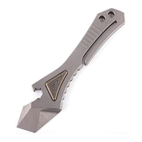 Hamans EDC Pry Bar Tool Titanium Prybar EDC Pocket Bottle Opener Portable Multi Tool Cover