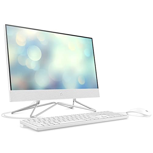 Image of HP 22 AIO 21.5 inch FHD Business All-in-One Desktop Computer, AMD Athlon Gold 3150U Up to 3.3GHz, 8GB DDR4 RAM, 256GB SSD, DVDRW, 802.11AC WiFi, Bluetooth, Keyboard and Mouse, Snow White, Windows 11 Pro