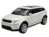 Welly Modèle de voiture compatible avec Land Rover Range Evoque, blanc, 3 portes à partir de 2011, environ 1/60 1/64 1:60, 7 cm