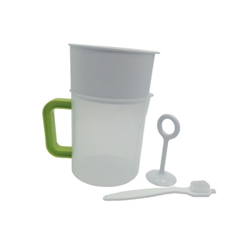 Mobestech 4Piezas Filtros para Leche Vegetal de Colador de Bolsa de Leche de Nueces Incluye Cepillo de Limpieza y Herramienta de Presión para Cocina y Yogur