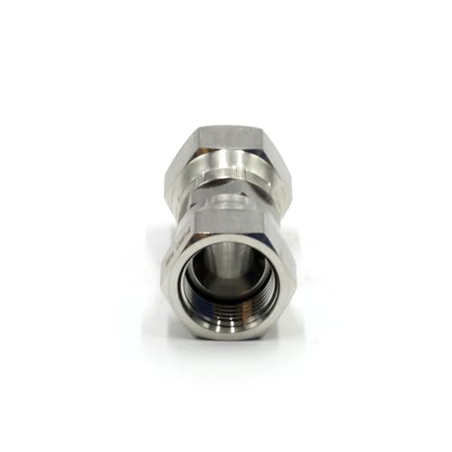 Image of HFS(R) 2PCS, 1 /2 inch Female JIC Swivel x 1 /2 inch Female JIC Swivel Nut Union Stainless Steel 304