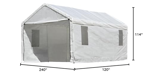 ShelterLogic MaxAP Clearview Enclosure Kit with Windows, 10 x 20 ft. (Frame and Canopy Sold Separately) - Thumbnail 4
