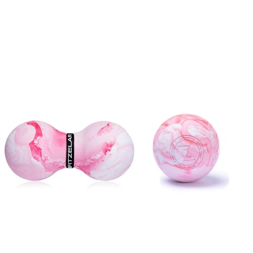 Image of FITZELAR Massage Lacrosse Balls for Myofascial Release, Quality Certification, Massage Deep Tissue for Back and Shoulder, Trigger Point Therapy, Muscle Knots, Relieving Muscle Pain (2Pink)