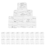 HOMSFOU Wiederverwendbare Gefälschte Eiswürfel 0.59X0.59X0.59In Kunststoff Künstliche Eiswürfel Für Getränke Vasenfüller Foto Requisiten Party Dekoration