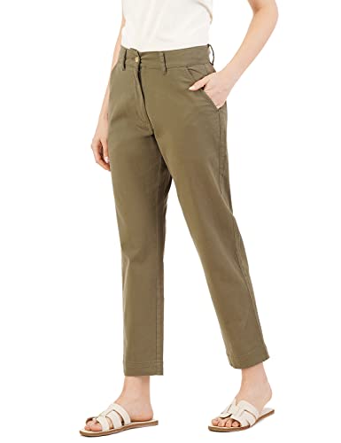 Image of FYLTR Womens Regular Stretch Cotton, Comfortable, Soft Khaki Trousers