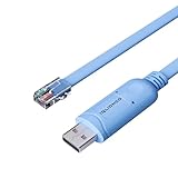 IQlionco USB to RJ45 Console Cable, 10FT USB Serial Adapter, RS232 Serial Cable for Switch/Router Configuration (Plug & Play)