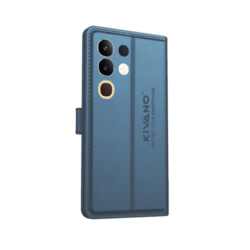 Image of Compatible for Vivo Y31 Pro 5G / Vivo T4X 5G / IQOO Z10X 5G Flip Cover | Leather Finish | Inside Pockets & Inbuilt Stand | Shockproof Wallet Style Magnetic Closure Back Cover Case