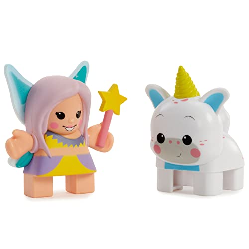 Little Tikes Waffle Blocks Double Figure Pack- Fairy/Unicorn, Toys For Kids, 1 Year & Above, Activity, Kids Learning Toys