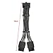 12VHPWR 90 Degree Adapter to 2X 8Pin: 16AWG 16 PIN GPU Right Angle PCI-E 5.0 Extension for for Graphic Card GPU 12+4pin RTX 3090Ti 4070Ti 4080 4090 (Type A)