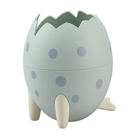 Creative Dinosaur Egg Shape Pen Holder School Office Desktop Organizer Kawaii Makeup Brush Organizer Cute Desk Decoration Cover
