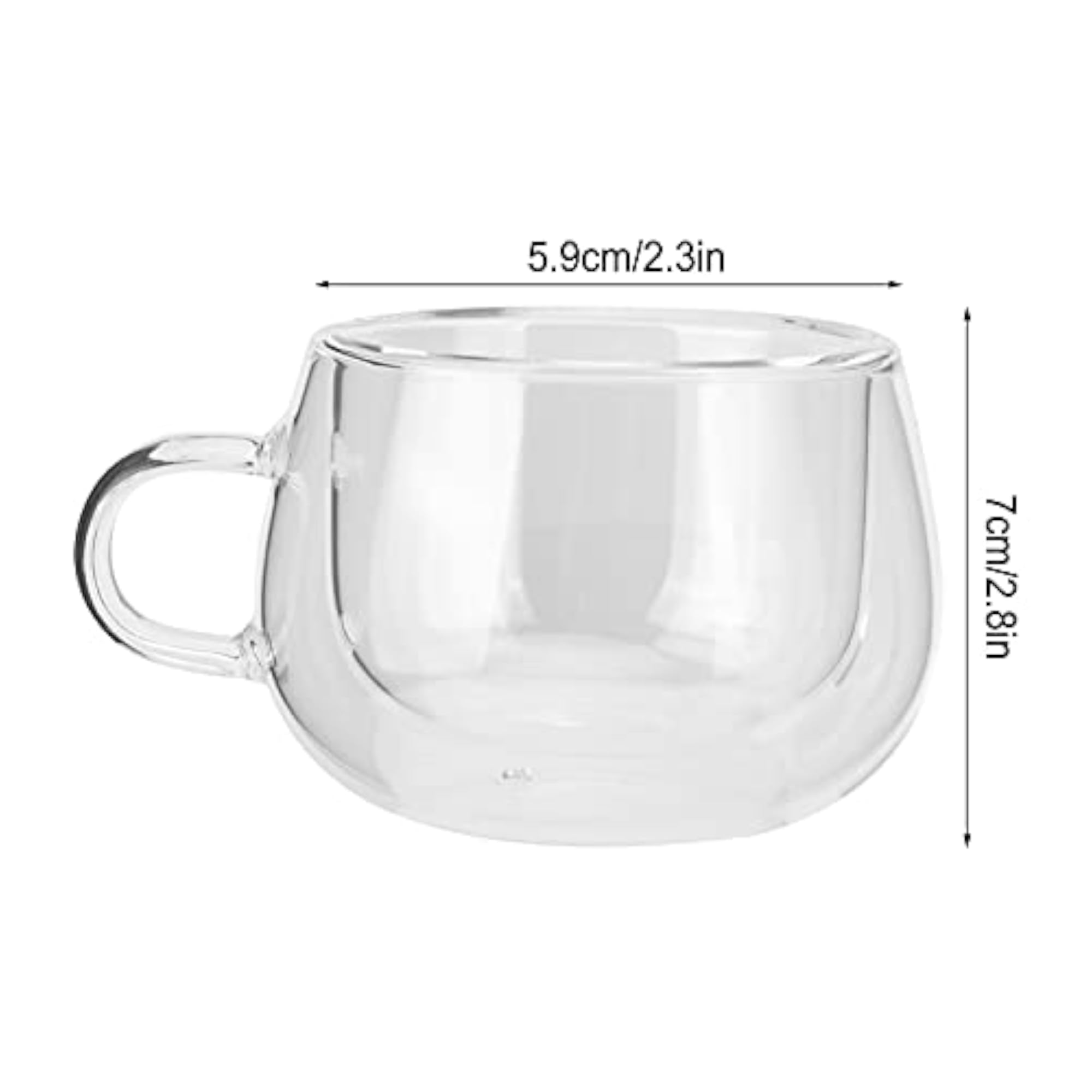 MARTMilk Transparent 150ML Durable Glass Cup