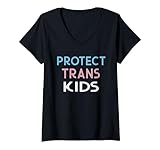 Photo Gallery donna regalo transgender protect trans per bambini maglietta con collo a v Photo Gallery donna regalo transgender protect trans per bambini maglietta con collo a v