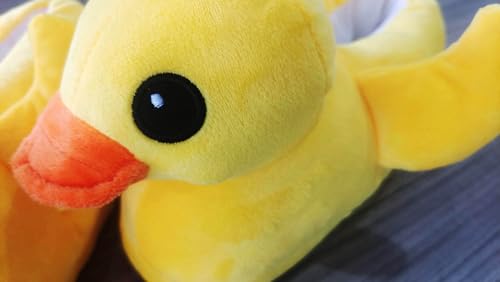 acdiac Funny Cozy Duck Slippers for men women,Winter Warm Fuzzy Soft Non-slip Yellow Duck Shoes Adult For Home,Indoor,Theme party3