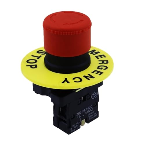 Bouton d'arrêt d'urgence rouge 22mm XB2 pour sécuriser immédiatement vos machines