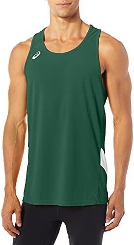 ASICS Team Sweep Singlet, Forest/White, X-Large