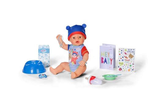 Baby Born Jonas 43cm, Babypuppe mit 10 Funktionen und Accessoires, für...