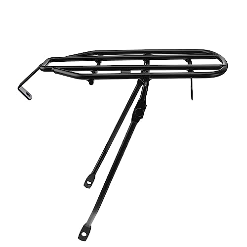 Happyyami Durable Folding Bike Carrier Rack Rear Shelf Luggage Carrier for Easy Outdoor Transport for Suitcases and Backpacks Lightweight and Compact Design