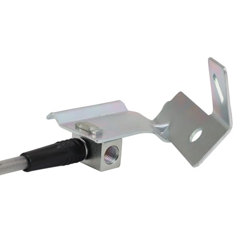 Image of TRQ Front Performance Brake Hose Set Compatible with 2002-2005 Dodge Ram 1500