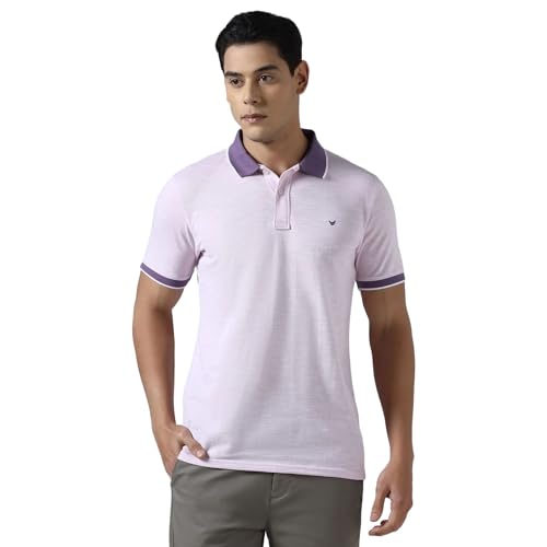 Image of Blackberrys Men's Cotton Blend Solid Slim Polo Tshirts