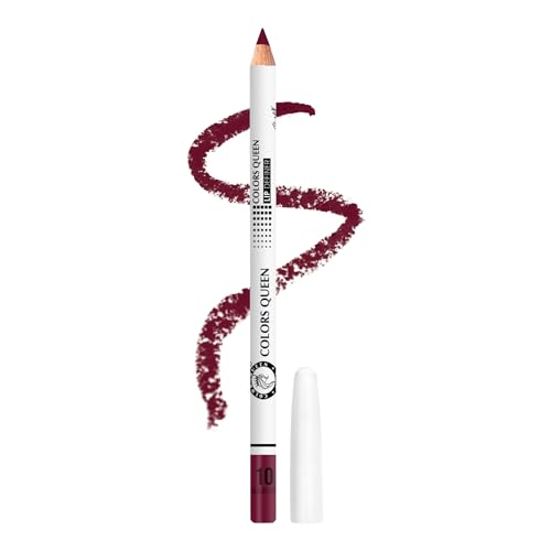 Image of Colors Queen Lip Definer Pencil | Highly Pigmented, One Swipe Smooth Application Matte Lip Liner Pencil | Long Lasting Lip Pencil (10 - Mulberry)