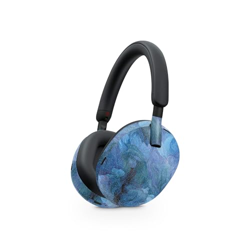 Image of MightySkins Glossy Glitter Skin Compatible with Sony WH-1000XM5 Headphones - Typhoon | Protective, Durable High-Gloss Glitter Finish | Easy to Apply, Remove, and Change Styles