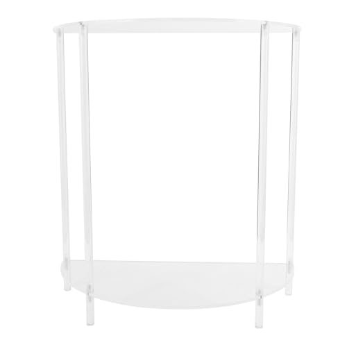 Table d'appoint en acrylique Wakects table de chevet salon étanche - 7