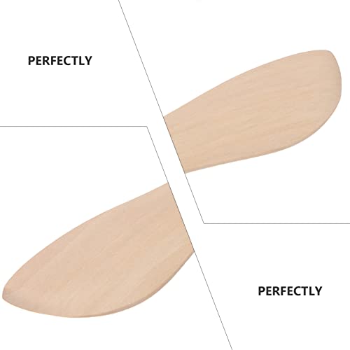 Doitool 20Pcs Butter Spreaders Wooden Cheese Spreader, Dumpling Making Tools Cheese Jelly Jam Spreader Dumpling Filling Spreading Spoon #TOP7