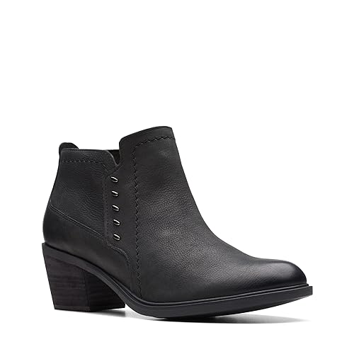 Image of Clarks 261752574050 Neva Lo Black Leat Ladies' M075