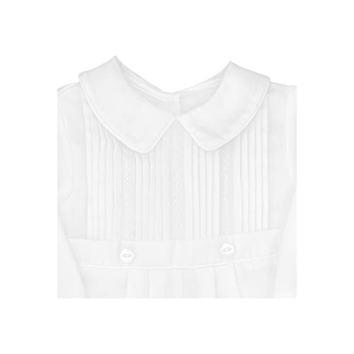 Petit Ami Baby Boys' Pique Christening Longall With Hat, 3 Months, White #TOP2