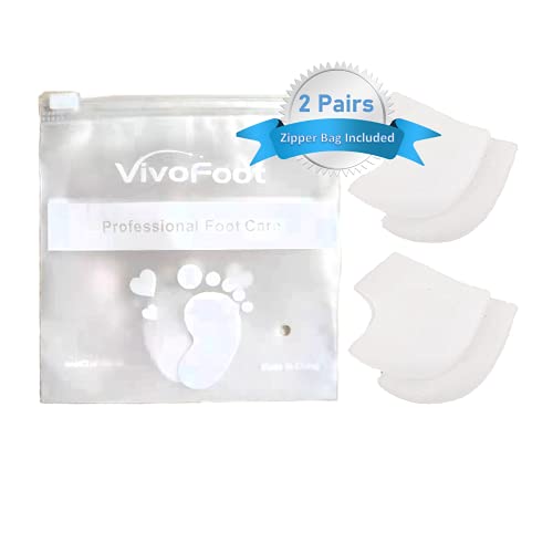 Vivofoot Gel Heel Protectors,Heel Pain And Cracked Heels Relief For Men And Women (2 Pairs) #TOP1
