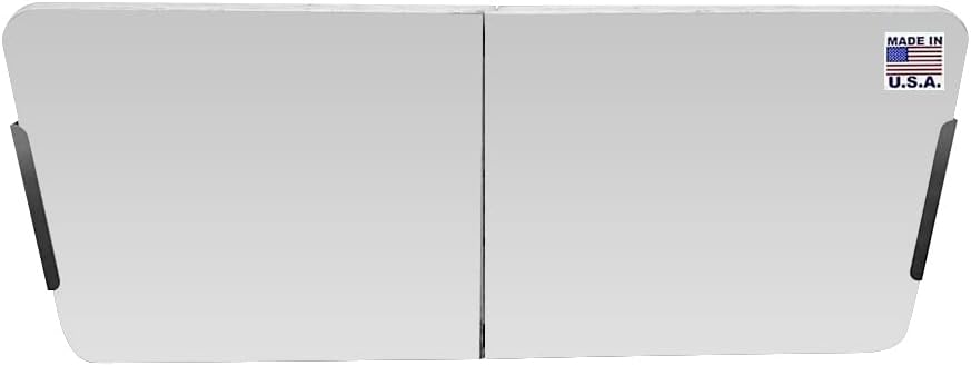 Pit Posse 550 Folding Work Picnic Table Holder Wall Mount for Enclosed Race Trailer Shop Garage - Made in USA - Aluminum Bracket Storage Organizer Folds Flat Against Wall -5th Wheel, Toy Hauler,Camper